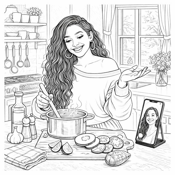 NWT The Cozy Life Coloring Book - Picture 9 of 10